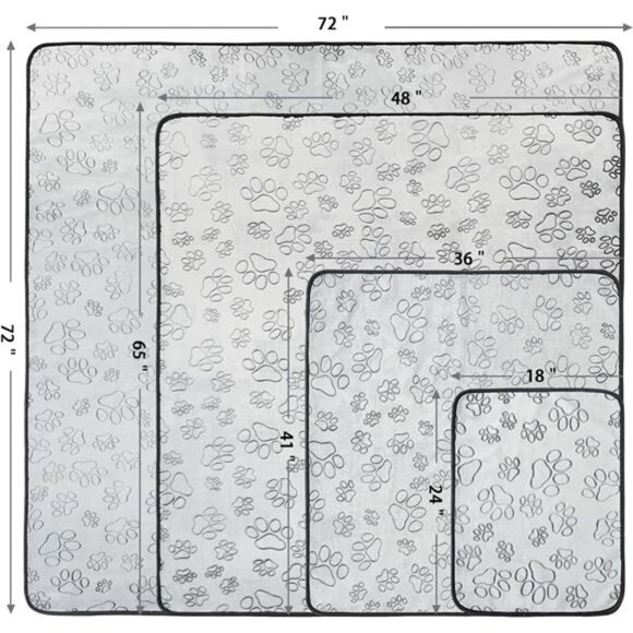Reusable Puppy Pads, 2 Pack Washable Pee Pads for Dogs, Waterproof Non Slip - Picture 6 of 7